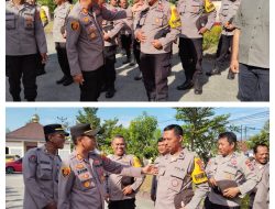 Pimpin Apel Pagi Kapolsek Palu Selatan Cek Sikap Tampang Anggota