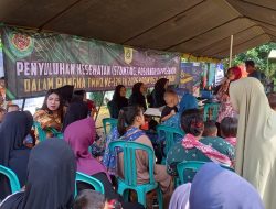 Kodim 0621/Kab.Bohor TMMD ke 128 Warga Desa Banyuasin Antusias, Serbu Penyuluhan Kesehatan Terpadu