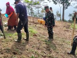 Satgas TMMD ke 128 dan Masyarakat Banyuasih Kompak Bangun Lumbung Pangan di Cigudeg