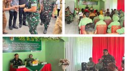 Kunjungan Kerja Dandim 1308/LB Beserta Ketua Persit KCK Korcab XXII Dim 1308/LB Ke Koramil 07/Pagimana