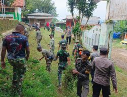 Kodim 0621/Kab. Bogor Gandeng Lintas Instansi Benahi Fasum Desa Banyuasih