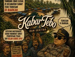 Setor Uang Puluhan Juta Rupiah, Ratusan Tambang Ilegal Bebas Bekerja di Kabupaten Tebo,Jambi