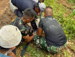 Sumber Kehidupan Lewat Pipanisasi TMMD ke-128, Air Melimpah di Desa Banyuasih