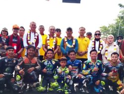 Kapolda Sumatera -Selatan Buka KejuaraanNasional Motorprix Di Arena Balap Motor Serkuit Manggul Kabupaten Lahat.