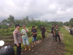 Bhabinkamtibmas Desa Berancah Ajak Warga Tanam Sayuran Dukung Ketahanan Pangan