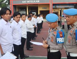 Bid Propam Polda Sumsel laksanakan penegakan dan penertiban disiplin personel Polres Lahat