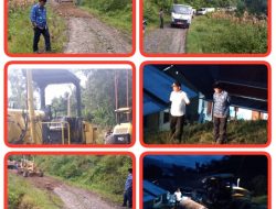 Pemerintah Samosir Melalui Dinas PU Samosir Melakukan Penyisipan Jalan berlobang di Desa Pamutaran Kecamatan Palipi