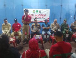 Polsek Metro Tambora Gelar Ngopi Kamtibmas Bersama Pengurus RW 07 Kelurahan Angke