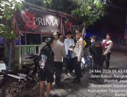 AKP Fahyani.SH., Kapolsek Sepatan, Pimpin Patroli Dan Razia Ciptakan Kondisi Aman, Kondusif Di Wilayah Hukum