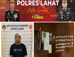 Satresnarkoba Polres Lahat Ringkus Pengedar Sabu, 46 Paket Barang Bukti Diamankan