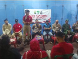 Polsek Metro Tambora Gelar Ngopi Kamtibmas Bersama Pengurus RW 07 Kelurahan Angke