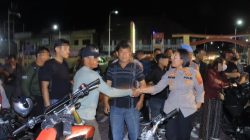 Ciptakan Wisata Aman dan Nyaman, Polres Samosir Tertibkan Puluhan Motor Berknalpot Brong