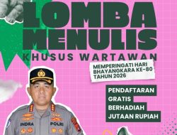Hari Bhayangkara ke-80, Polresta Tangerang Gelar Lomba Karya Tulis Wartawan Berhadiah Jutaan Rupiah