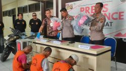 Satres Krim Polres Lahat Gelar Press Confencence Ungkap Kasus Curas Dengan TIiga Laporan.