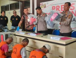 Satres Krim Polres Lahat Gelar Press Confencence Ungkap Kasus Curas Dengan TIiga Laporan.