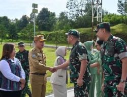 Bupati Humbahas Sambut Kunjungan Kerja Kasad Jenderal TNI Maruli Simanjuntak di Silangit