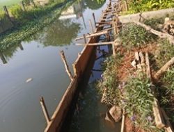 Warga Marunda Sesalkan Kinerja SDA Jakut, Perbaikan Tembok Jebol Taman Pinggir Kali Marunda “Terbengkalai”