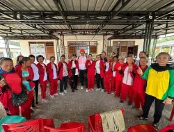 Bupati Tapanuli Utara peduli dan Semangatin Lansia pada Kegiatan Posyandu di Siborongborong.