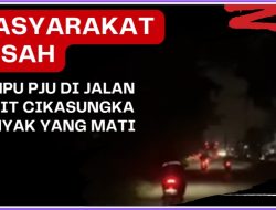Masyarakat Resah, Lampu PJU di Jalan Bukit Cikasungka Banyak yang Mati