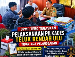 Dinas PMD Tebo Tegaskan Pilkades Teluk Rendah Ulu Tidak Ditemukan Pelanggaran