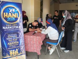 Gandeng PMI dan Klinik Pratama Delima, BNNK Sleman Laksanakan Bakti Sosial Donor Darah dan Cek Kesehatan Gratis