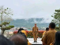 Bupati Taput Pimpin Apel Pagi , Tekankan Kebersihan Lingkungan Kerja dan Percepatan Realisasi Kegiatan