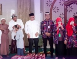 Camat Rajeg dan Ketua DPRD Kabupaten Tengerang Hadiri Santunan Anak Yatim, di Masjid Jami Al-Ikhlas Sukatani