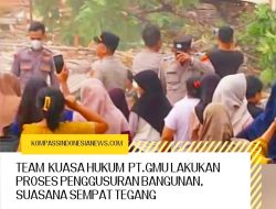 Team Kuasa Hukum PT. GMU Lakukan Proses penggusuran Bangunan, suasana sempat tegang