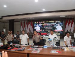 Kapolda Gorontalo Pimpin Press Release Ungkap Kasus 3C, Narkoba, dan PETI