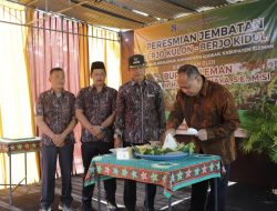 Telan Anggaran Rp.224.000.000 Juta, Jembatan Berjo Kidul Berjo Kulon Diresmikan Bupati Harda Kiswaya