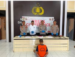 Press Conference Hasil Operasi Senpi 2026 Polres Lahat 