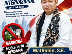 Hari Anti Narkotika Internasional 2026, MatRobin Ajak Generasi Muda Wujudkan Indonesia Bersih Narkoba