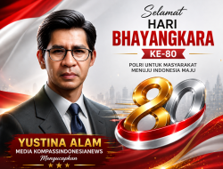 Yustina Alam dan Keluarga Besar Kompassindonesianews Ucapkan Selamat Hari Bhayangkara ke-80, Apresiasi Dedikasi Polri untuk Negeri