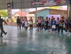 Turnamen Futsal Komunitas Mahasiswa Peduli Tapanuli Utara (KMPTU) Cup I Perebutkan Piala Bergilir Dandim 0210/TU Resmi Dibuka