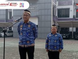Camat Rajeg Oman Apriaman, Pimpin Apel Pagi, Sampaikan Ucapan Selamat Hari Koperasi Nasional
