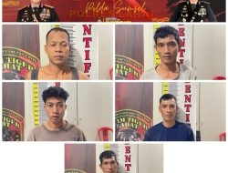 Tim Jagal Bandit Satreskrim Polres Lahat Ungkap Kasus Pencurian TBS di Areal PT SMS, Lima Terduga Pelaku Diamankan