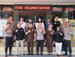 Ajak Jajarannya, Kapolresta Sleman Kunjungi Kejaksaan Negeri Sleman
