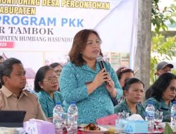 TP PKK Humbang Hasundutan Monitoring Desa Percontohan dan Gelar GERMAS di Desa Sosor Tambok