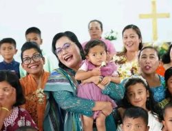 Semangat Kebersamaan, Gotong Royong, dan ketulusan, Ketua TP.PKK Kabupaten Tapanuli Utara Hadiri Pesta Pembangunan Pembangunan Gereja HKBP Sijaba Resort Siborongborong