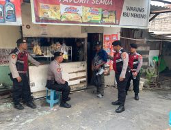 Patroli Dialogis Sat Samapta Polres Metro Jakbar Sambangi Warung Warga, Pererat Kedekatan Polisi dan Masyarakat