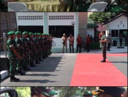Wujud Sinergitas TNI-Polri Kapolres Binjai Sambut Kunjungan Pangdam I/BB di Kodim 0203 LKT