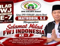 Apresiasi Perjalanan FWJ Indonesia, Matrobin, S.E. Ucapkan Selamat Milad ke-7