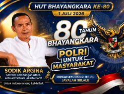 Sodik Argina, Staf Kelurahan Kembangan Utara, Ucapkan Selamat Hari Bhayangkara ke-80