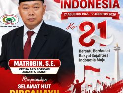 Matrobin, S.E. Ucapkan Dirgahayu Republik Indonesia ke-81