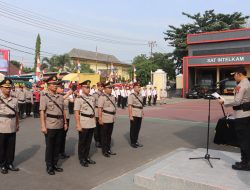 Kapolres Lahat Pimpin Sertijab Kabag Ren, Kasat Resnarkoba, Kapolsek Kota Lahat dan Kapolsek Kikim Barat