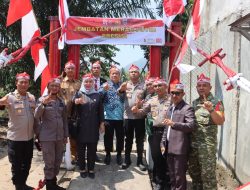 Kapolres Lahat Hadiri Peresmian Jembatan Merah Putih Presisi Melalui Zoom
