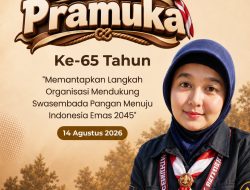 Pramuka Usung Tema Swasembada Pangan di HUT ke-65, Wujud Nyata Bela Negara