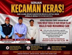 Ulama Bekasi dan Ketua Umum Jurnalis Merah Putih Nusantara Mengecam Keras Para Pengusaha THM Yang Berani Buka di Malam Hari Maulid Nabi
