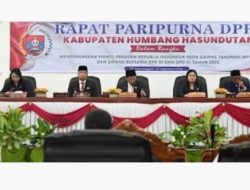 Bupati Humbahas Bersama Forkopimda Dengarkan Pidato Kenegaraan Presiden RI Pada Paripurna DPRD