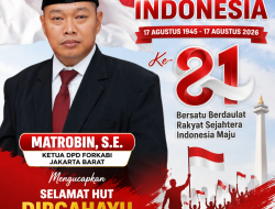 Matrobin, S.E. Ucapkan Dirgahayu Republik Indonesia ke-81